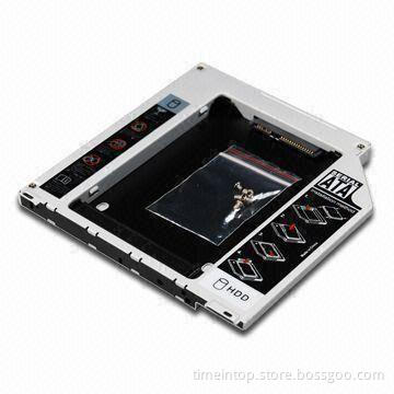 9.5mm HDD Caddy Enclosure for MacBook/MacBook Pro, SATA Interface, Plug-and-play Functions